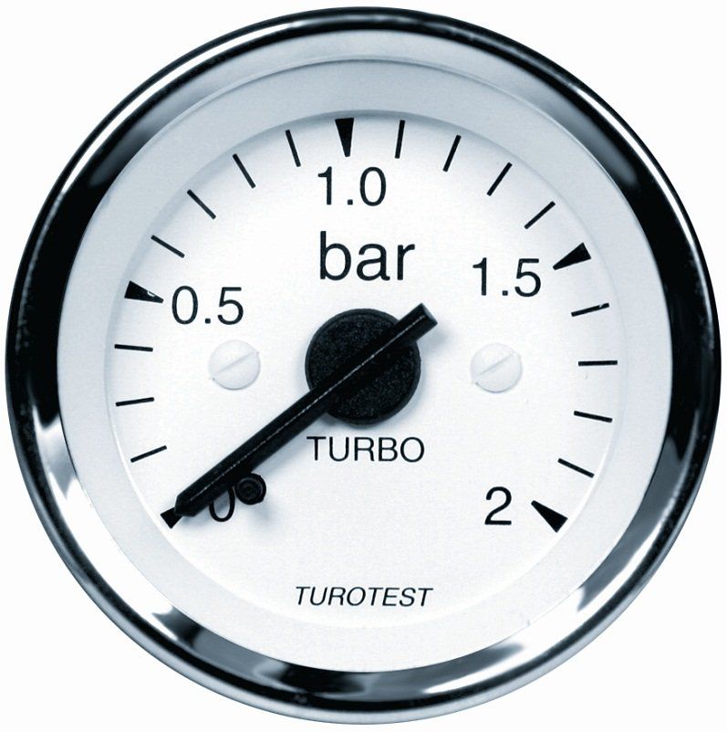 Manometro Indicador De Pressão Turbo 0-2 Bar - Tiburon Náutica