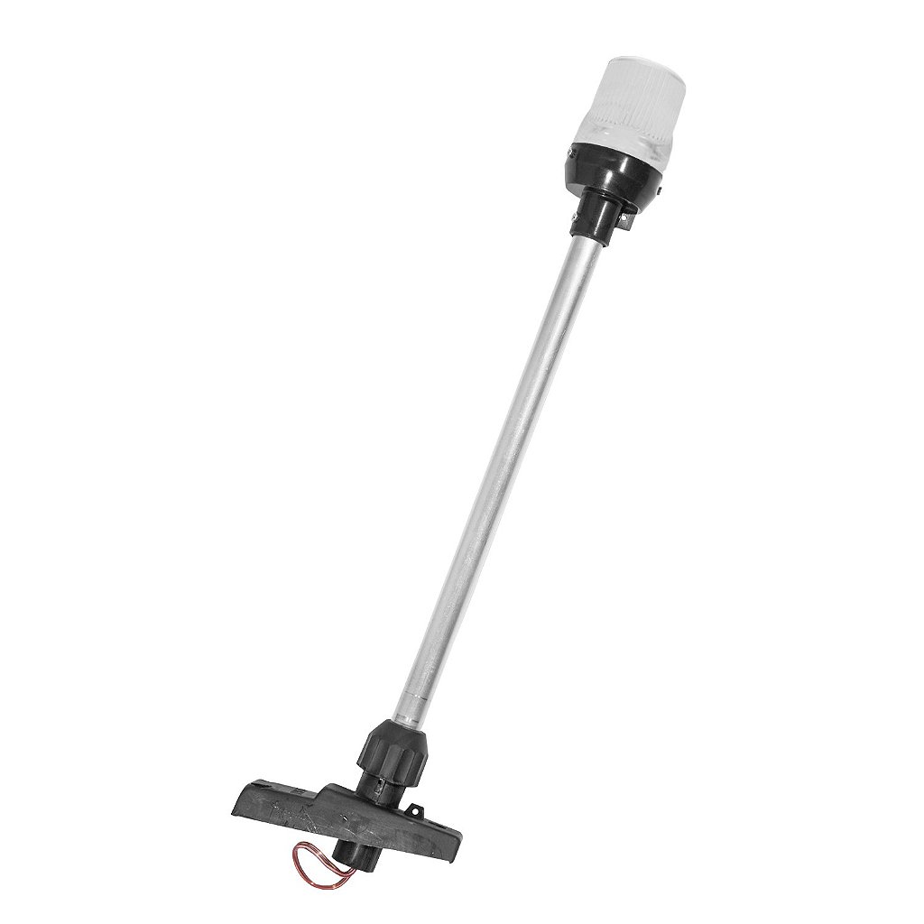 Foto de Mastro Bandeira Aço Inox 316 - 76cm Com Base Para Barcos, Iates E Quintal