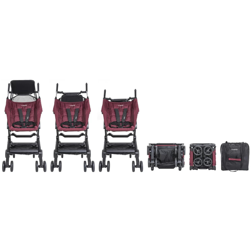 Carrinho bebê Kiddo Lennox Nano Preto STD - A Japonesa