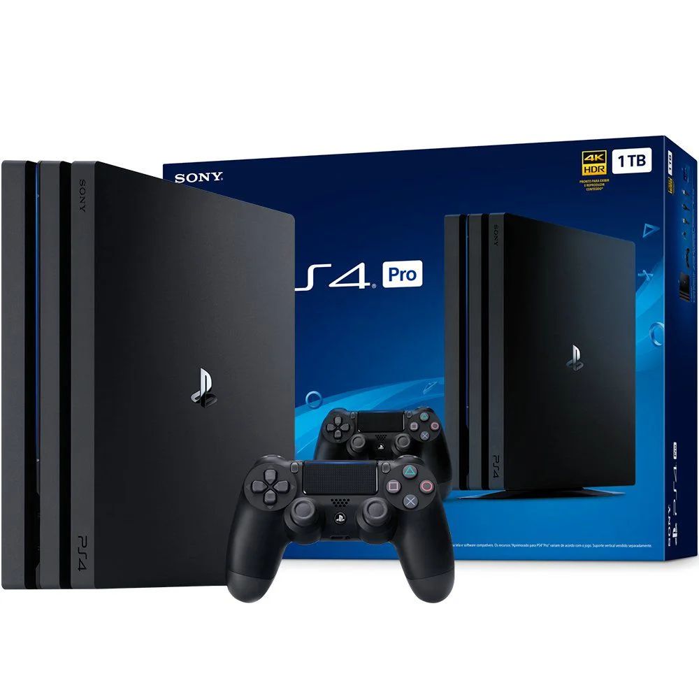 PS4Pro　PlayStation4Pro 1tb Playstation 4 Pro - 1 TB - Seminovo + jogos seminovo à sua escolha