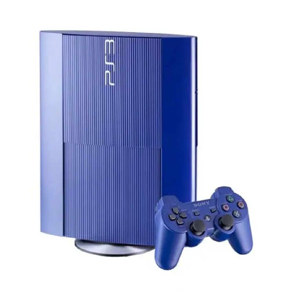 Playstation 3 Super Slim 250gb Edição Limitada Azul Lacrado - www