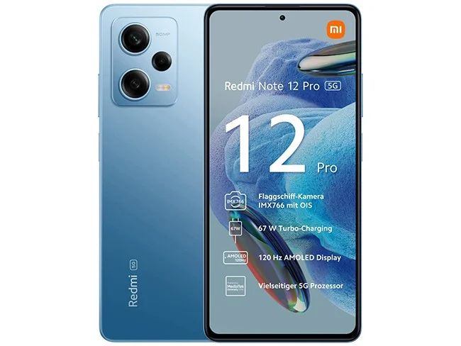 Xiaomi Redmi Note 12 Pro 5G 128GB Glacier Blue 6GB Ram - www