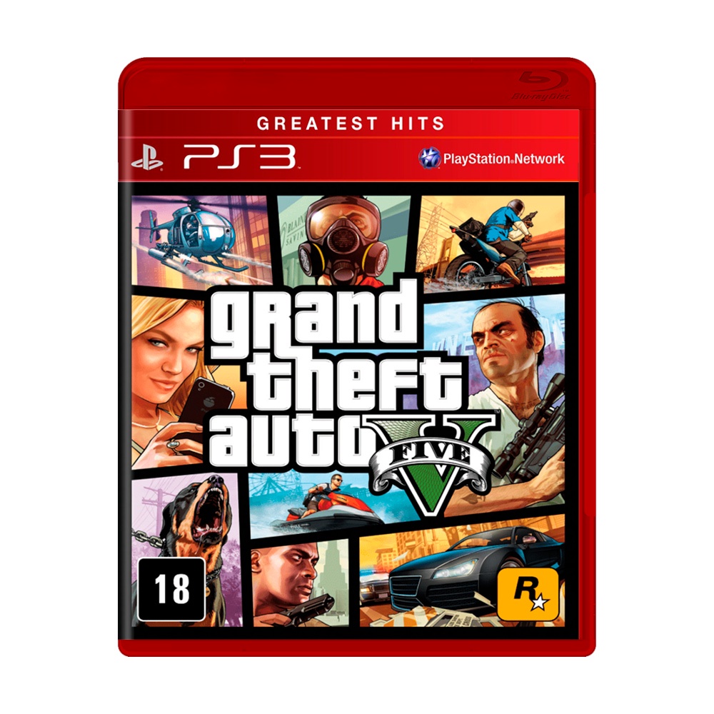Grand Theft Auto - GTA 5 GH PS3 Mídia Física Lacrado - www