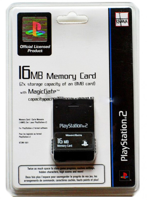 Memory Card 16mb PS2 Original Katana MagicGate - www.maicongames