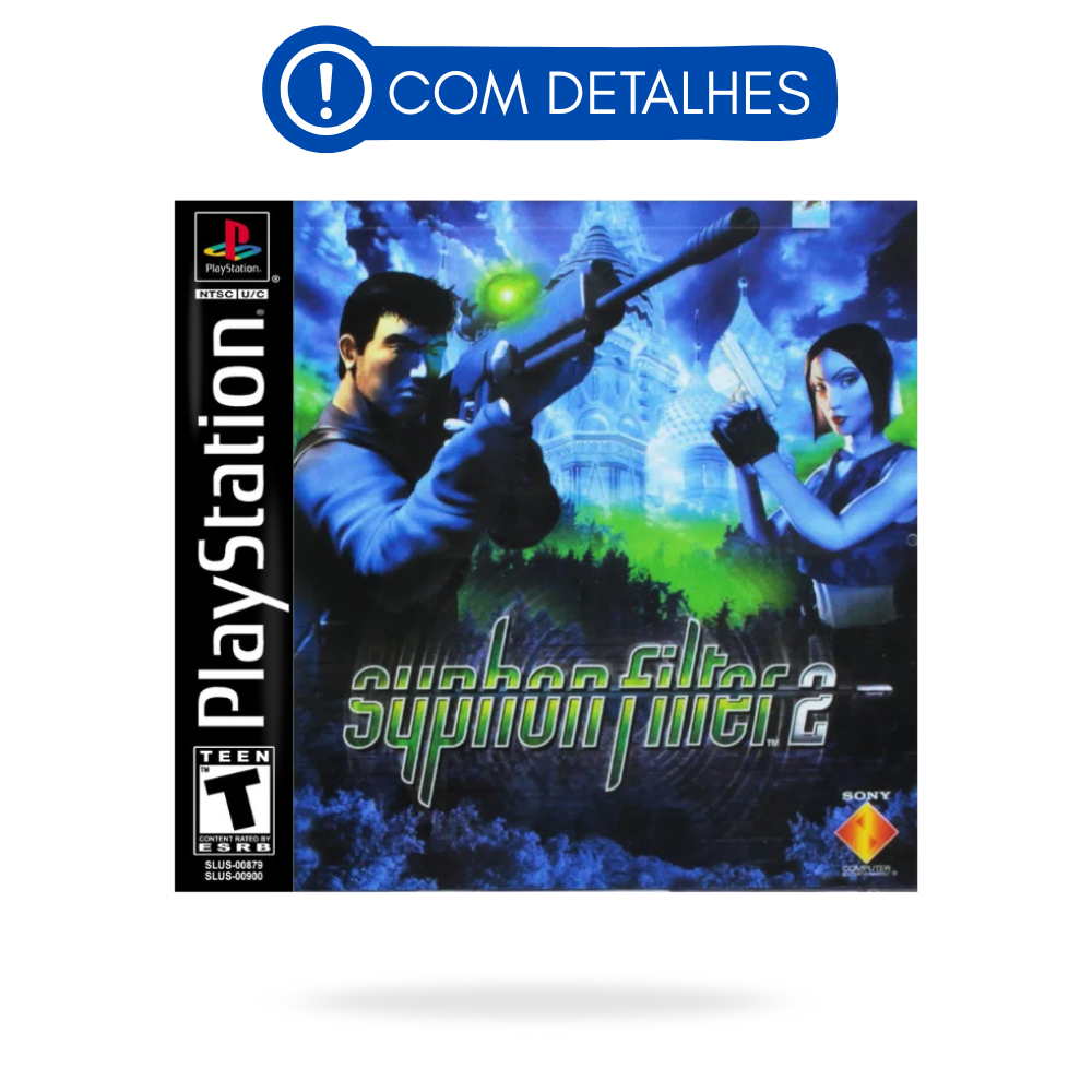 Syphon Filter 2 PS1 Original Americano (Usado com Detalhes) - www
