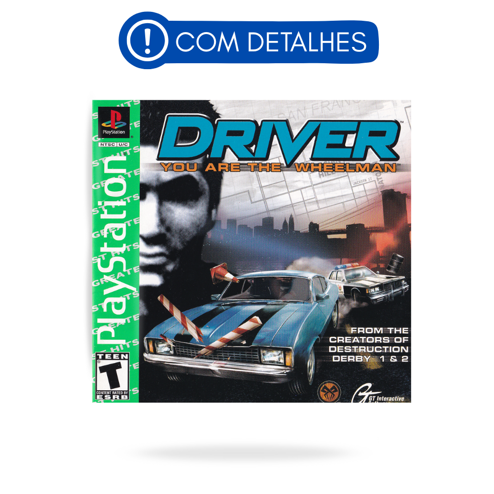 Driver You Are The Wheelman GH PS1 Original Americano (Usado com