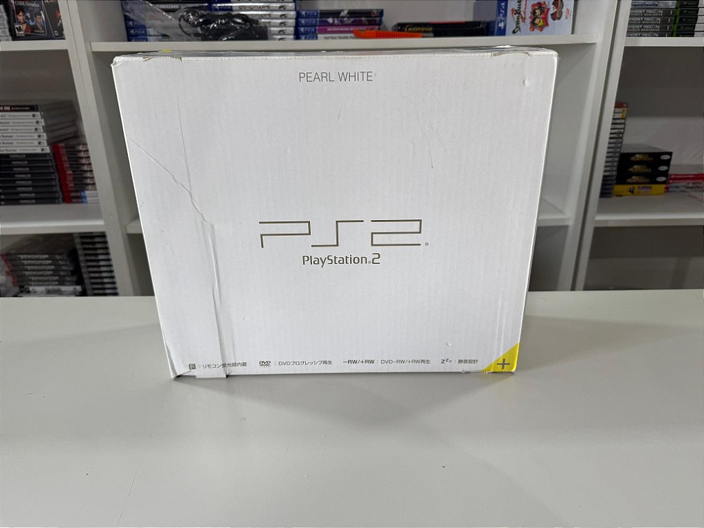 Console Sony Playstation 2 Fat Pearl White SCPH-50000 - PS2 FAT