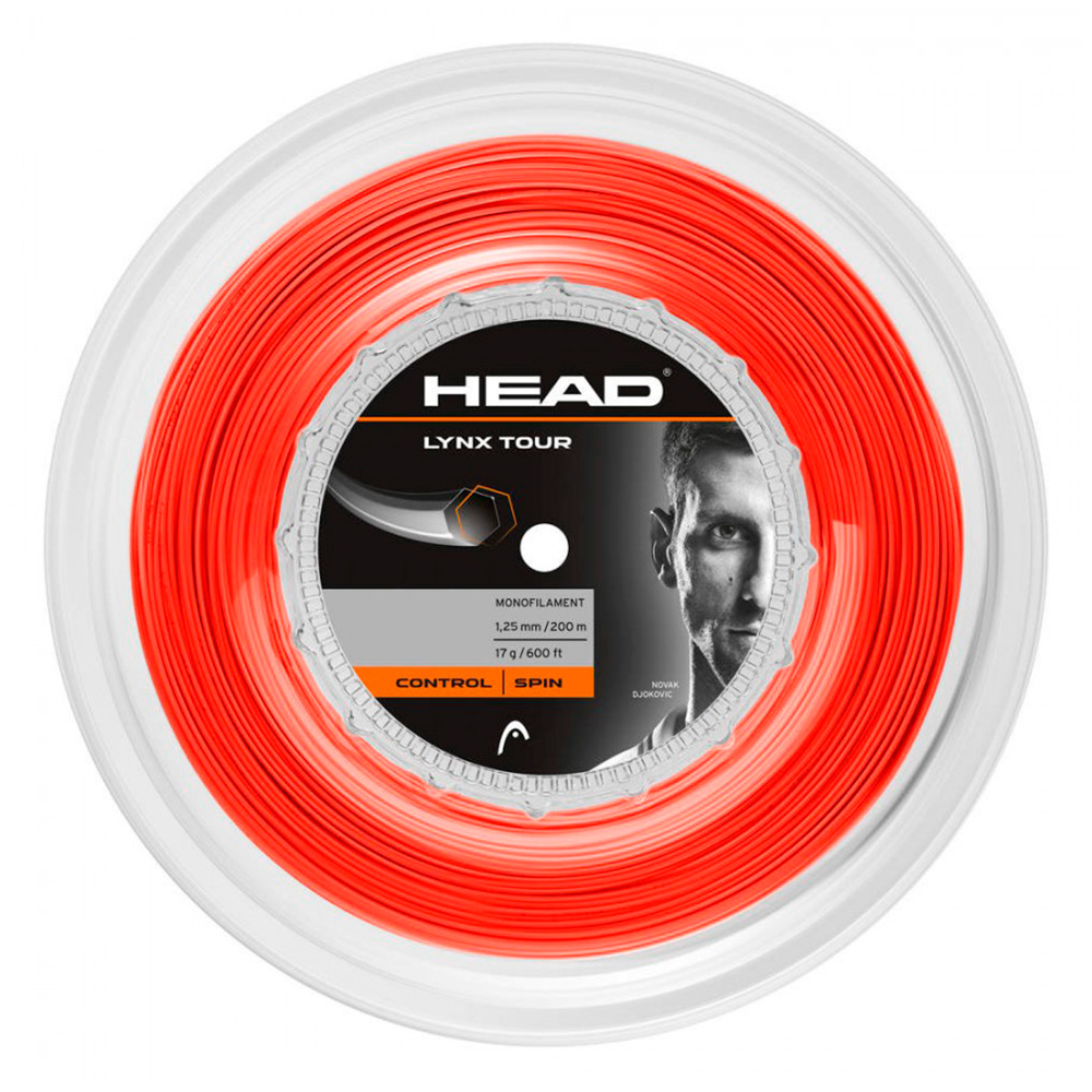 Corda Head Lynx Tour 1.25 mm Laranja - Rolo 200 metros - Winner
