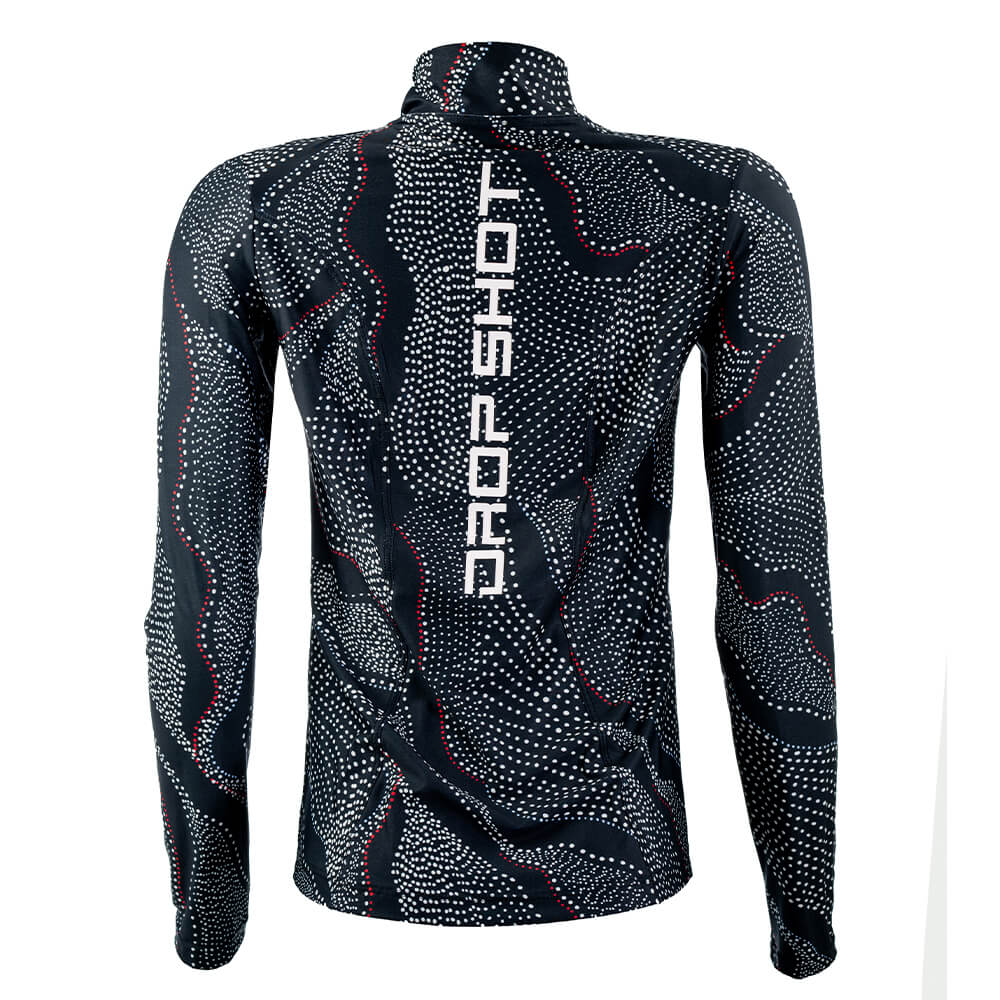 Jaqueta Drop Shot Greta - Preto/Coral - Winner Raquetes