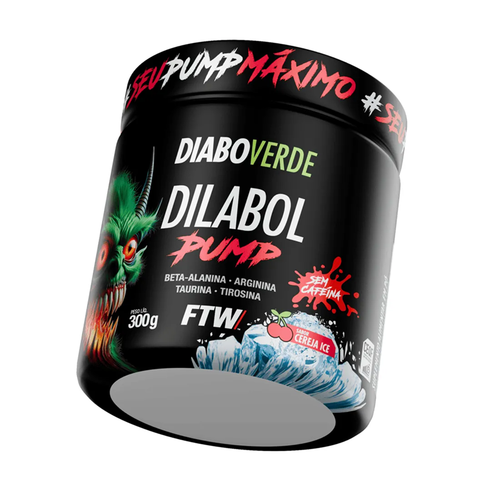 Dilabol Pump s/ Cafeína Diabo Verde 300g - FTW - Expert