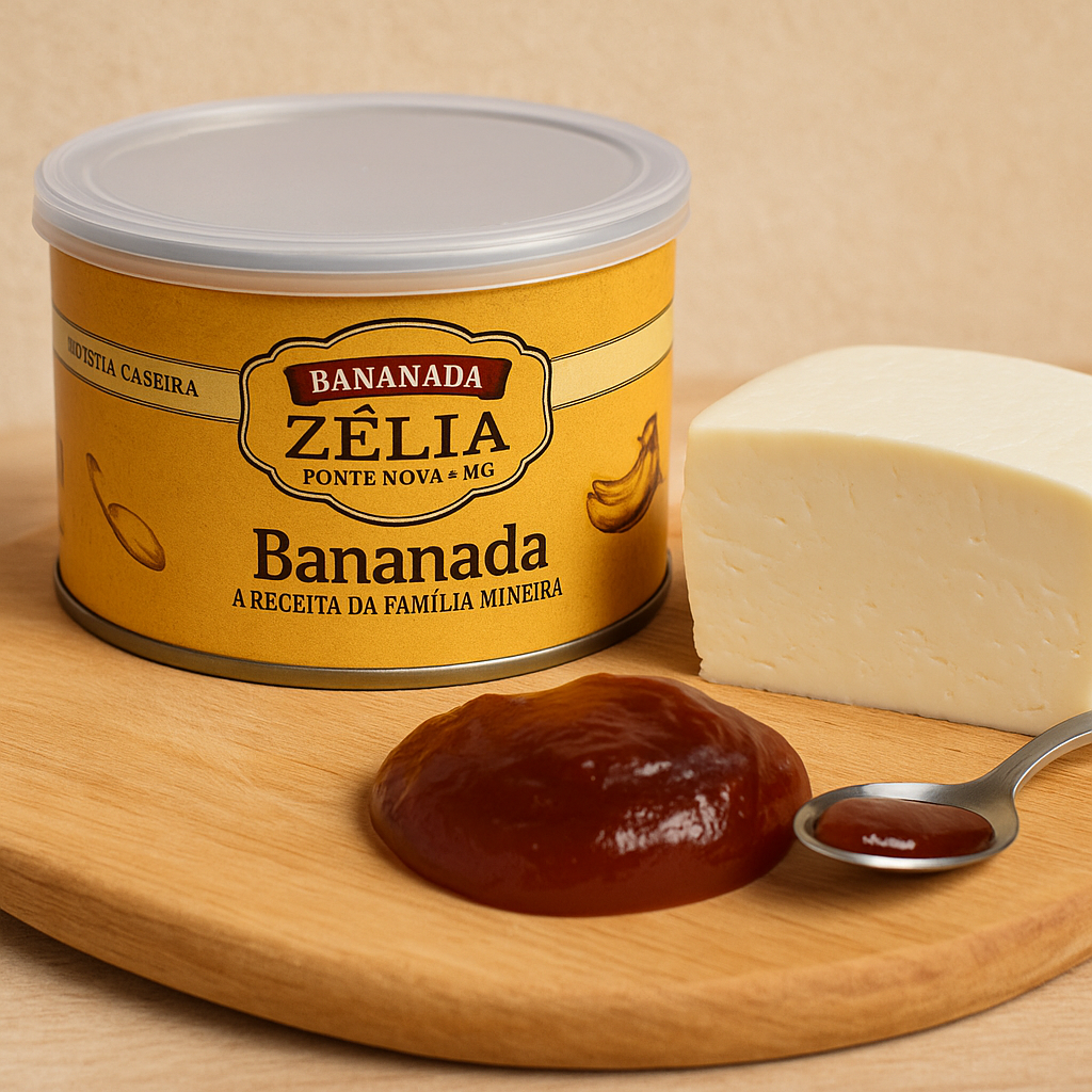 Bananada Cremosa Zélia 400g Lata - P&P Fit - A sua loja de