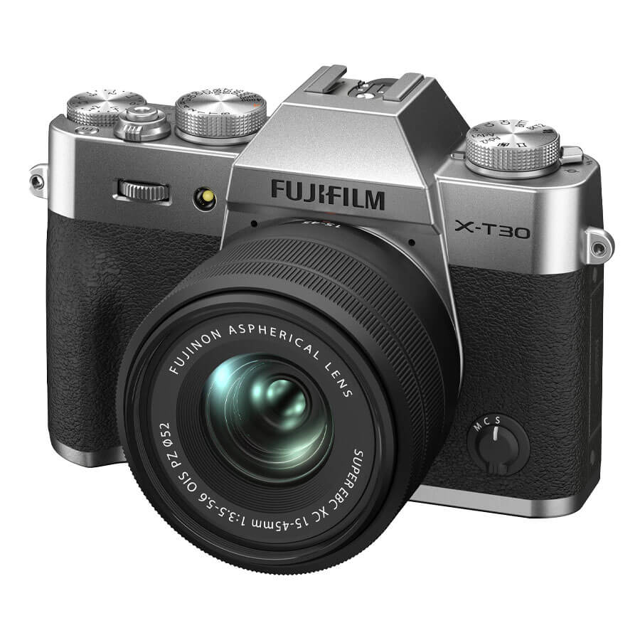 Fujifilm X-T30 II Mirrorless com Lente XC 15-45mm OIS PZ Prata