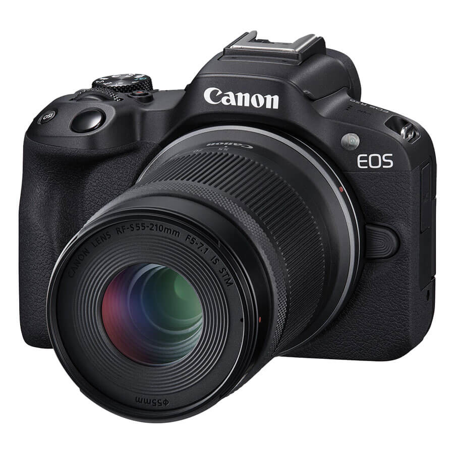 Canon EOS R50 com Kit de lentes 18-45mm e 55-210mm - Nivídeo