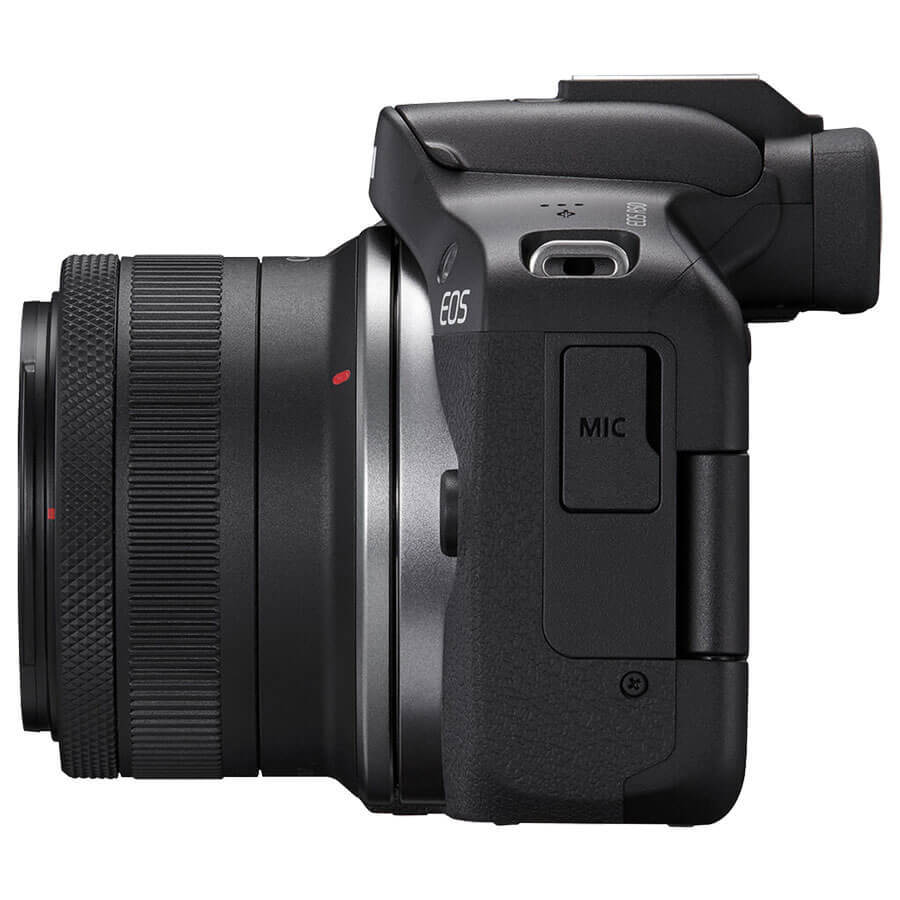 Canon EOS R50 com Kit de lentes 18-45mm e 55-210mm - Nivídeo
