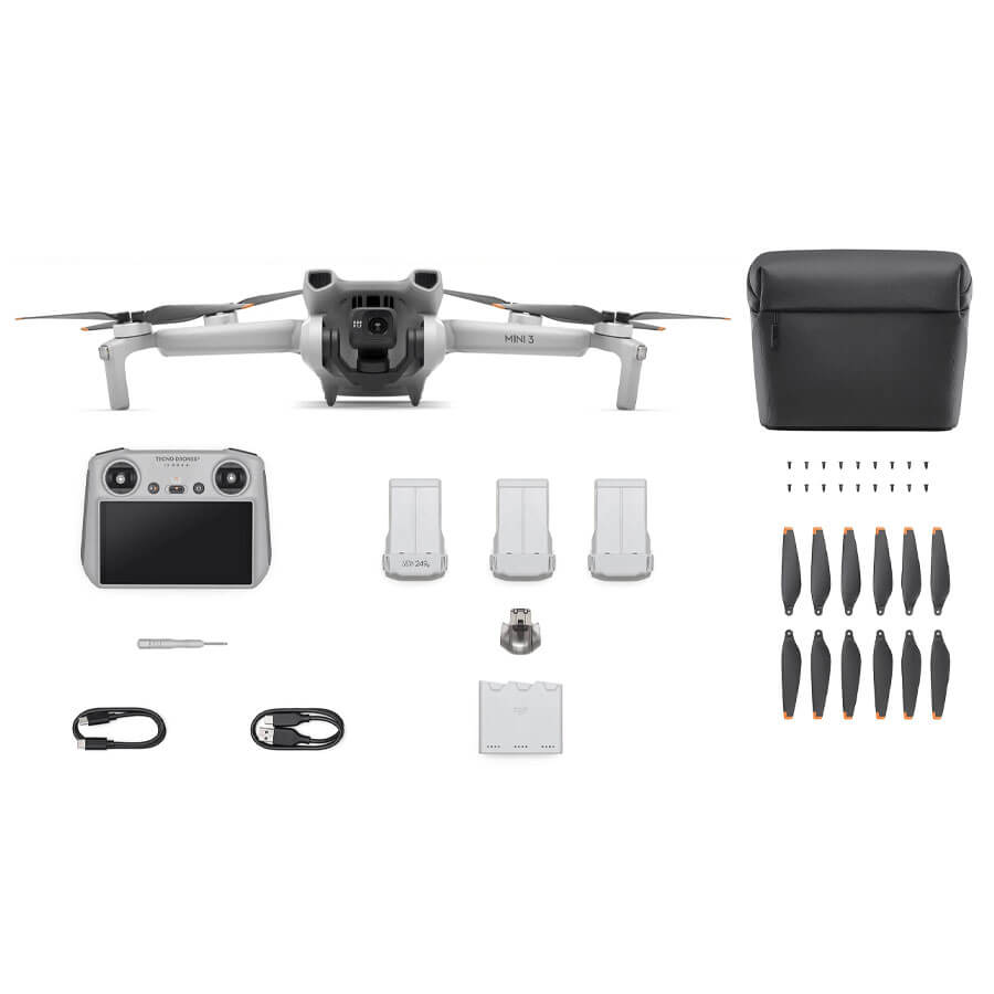 Drone DJI Mini 3 Fly More Combo Plus (DJI RC) - Nivídeo