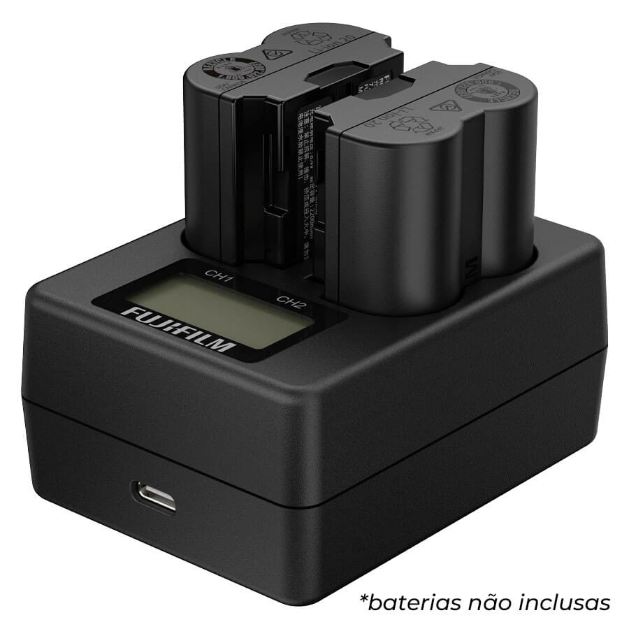 Fujifilm Carregador Dual de Bateria BC-W235 - Nivídeo Fujifilm Carregador Dual de Bateria BC-W235 - Nivídeo