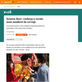 Cerveja Seven Days Terra Session Beer Conheça a versão mais saudável da cerveja