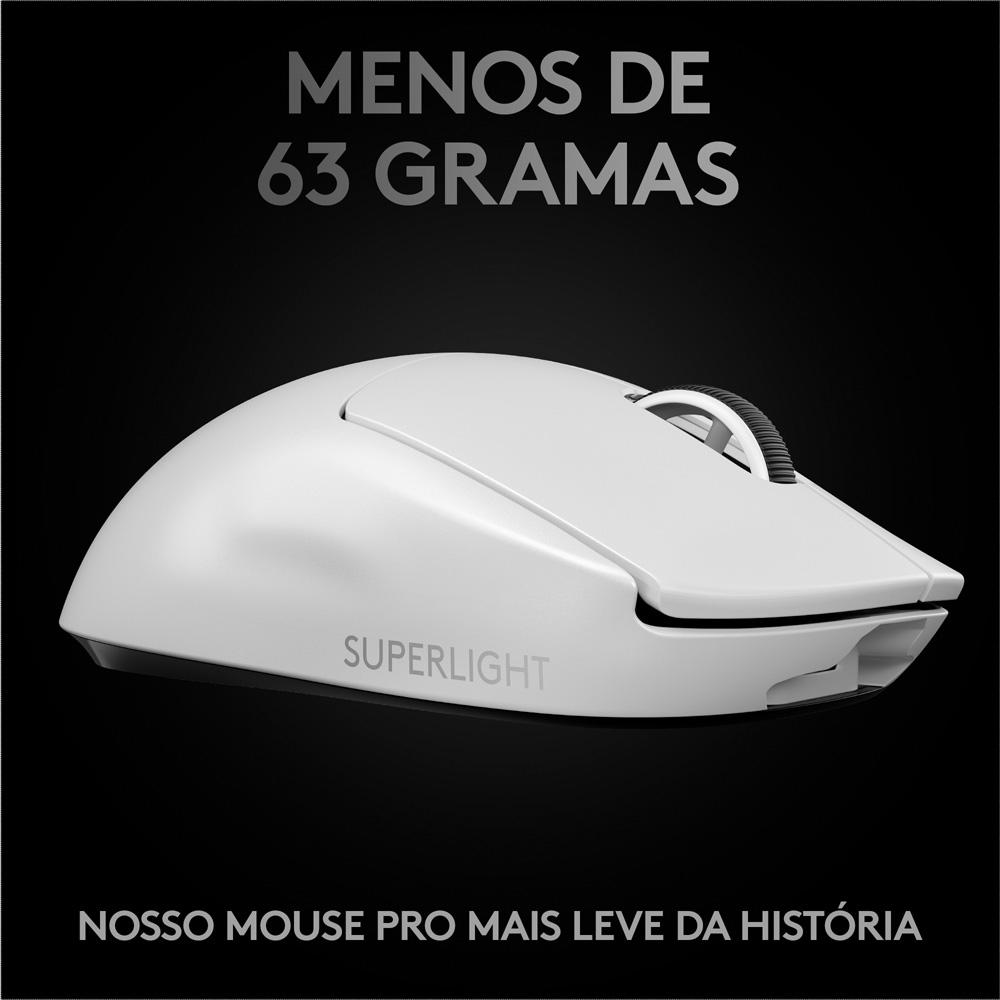 Mouse Sem Fio Gamer Logitech G PRO X Superlight Lightspeed 25000