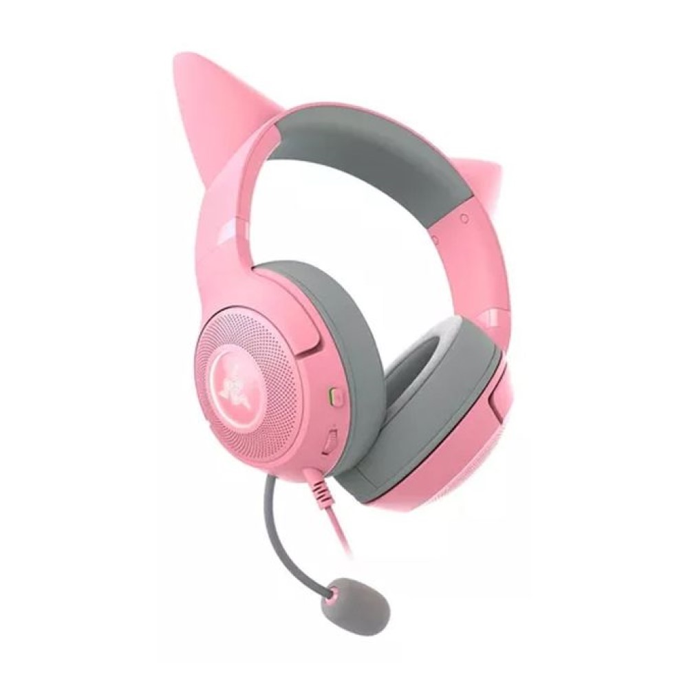 Razer Kraken Kitty V2 Pro（Quartz Pink） Fones de ouvido Razer Kraken Kitty V2 Pro Rgb Color Quartz Rosa