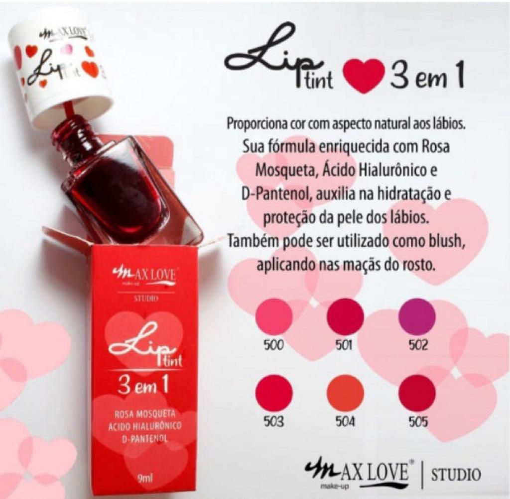 Lip Tint 3 em 1 Max Love - Maquiare