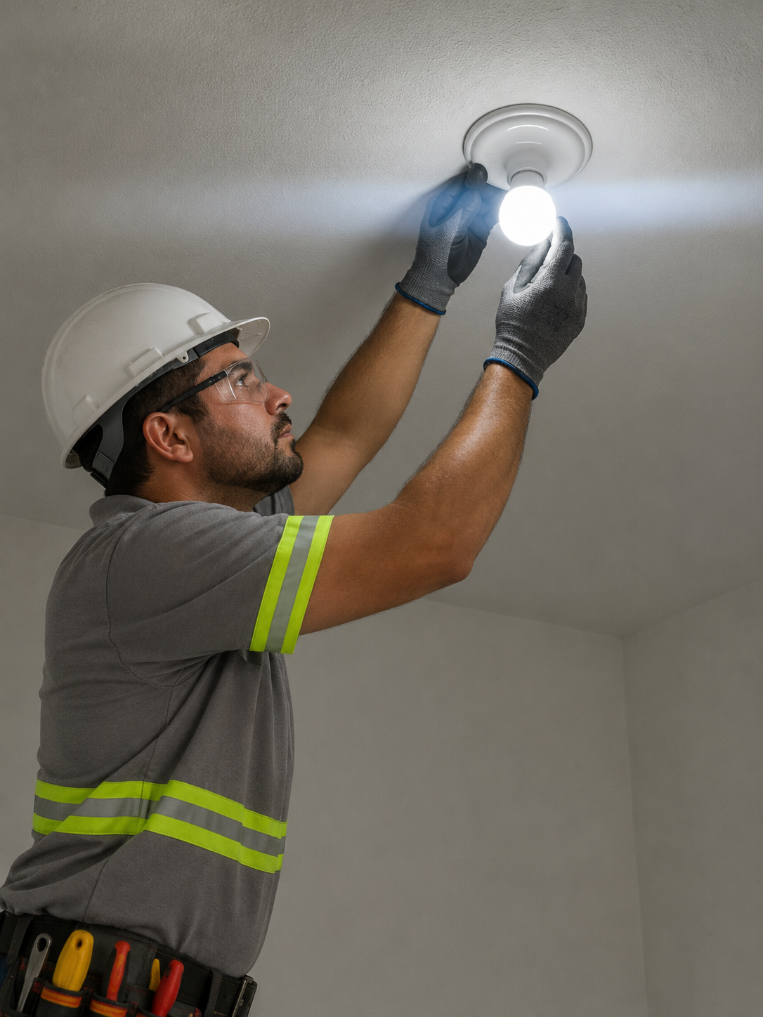 Plafon E27 branco para instalação elétrica