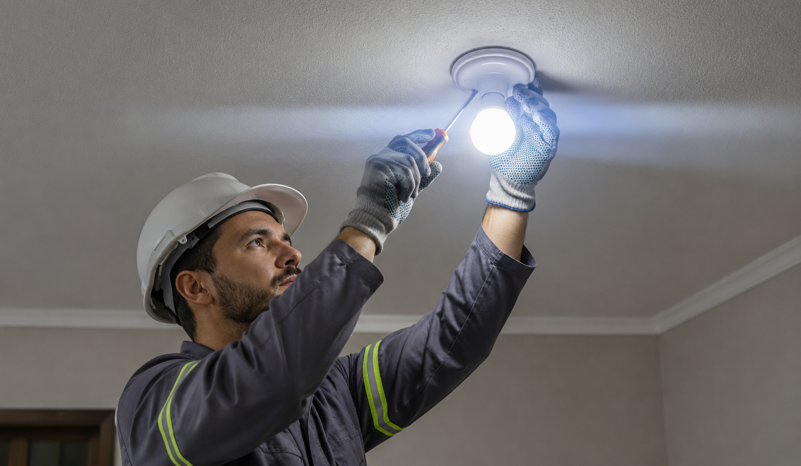 Plafon E27 branco para instalação elétrica residencial e comercial
