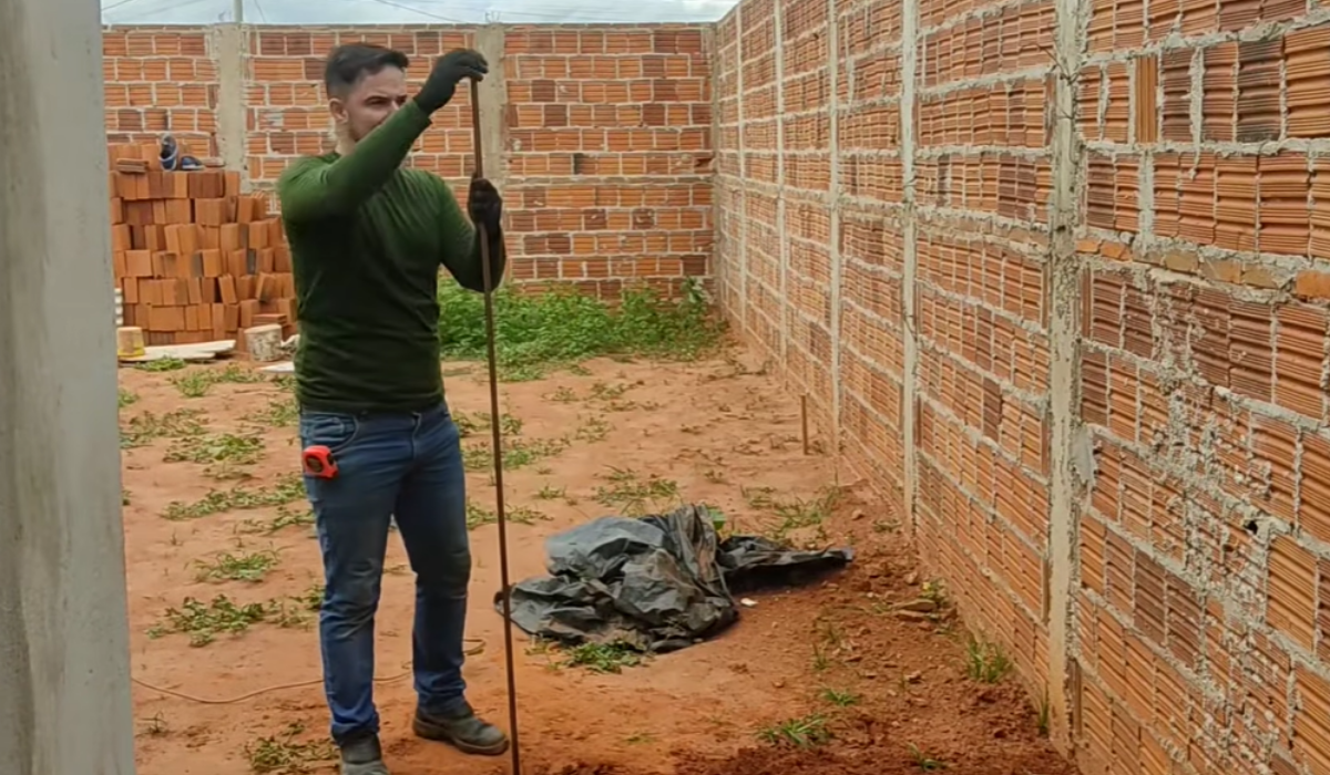 Haste de aterramento para instalação elétrica