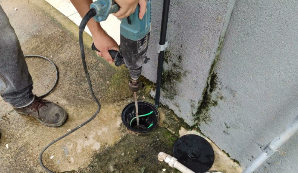 Haste de aterramento para instalação elétrica e sistema de proteção