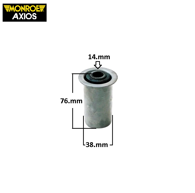 Bucha Suspensão Feixe Mola Traseiro - S10 2.2/2.4/2.5 8v - 2.8 12v