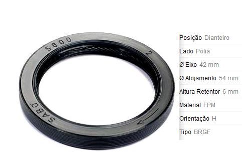 leonrena様 Retentor Motor Dianteiro - Polia Virabrequim - Fluence 2.0 16v
