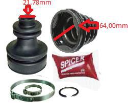 Kit Coifa Homocinética Câmbio - KA 1.0/1.3 8v 1997 a 2007 - S