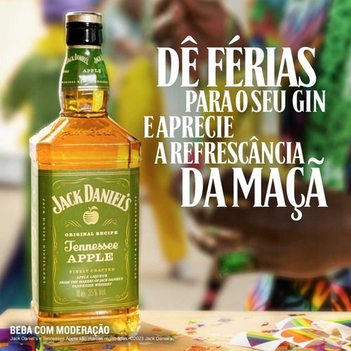 Whisky Jack Daniel's Tennesee Apple 1 Litro - Clique Presentes Whisky Jack Daniel's Tennesee Apple 1 Litro - Clique Presentes