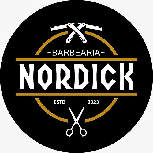 Corte de Cabelo Mid Fade com Risco - Barbearia Nordick