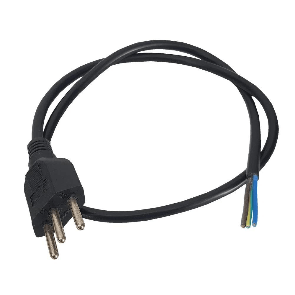 Rabi RABICHO PP MACHO 3X1,50 10A PT 0,50MT - Infra Elétrica