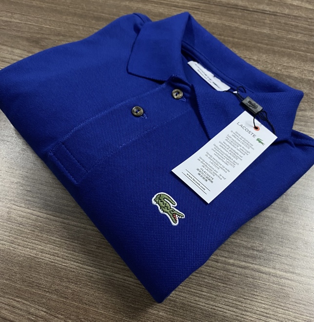 Polo azul lacoste sale