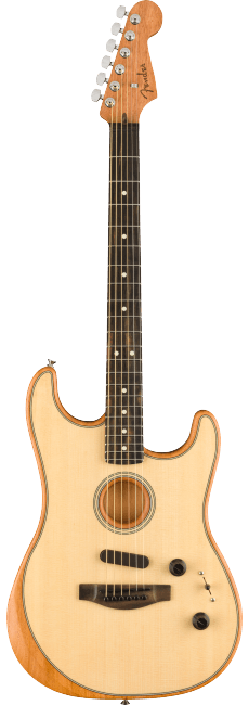 ギター Fender USA acoustasonic stratocaster Violão Fender American Acoustasonic Stratocaster Natural - Home