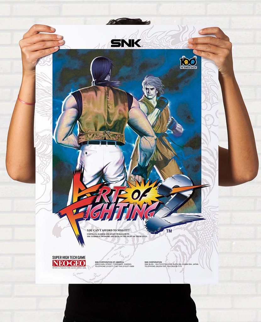 Quadro Art of Fighting 2 - Pôster Arcade SNK - Final Frame Quadros