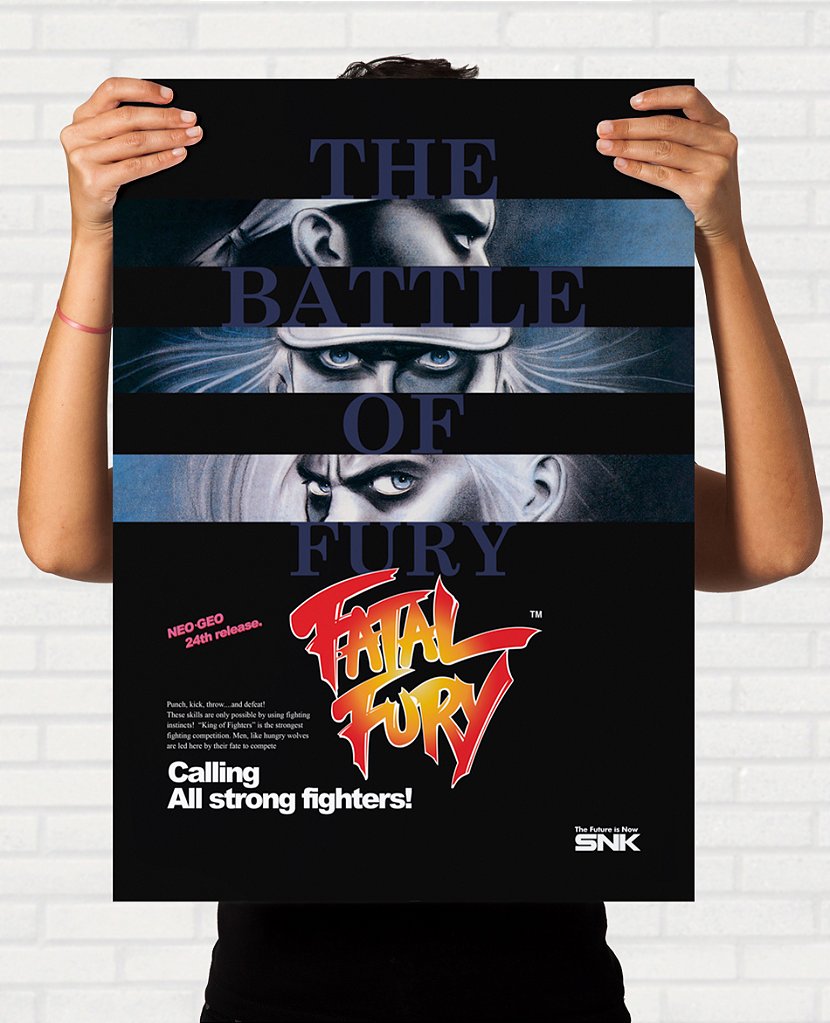 Poster Fatal Fury - Pôster Arcade SNK - Final Frame Pôsteres