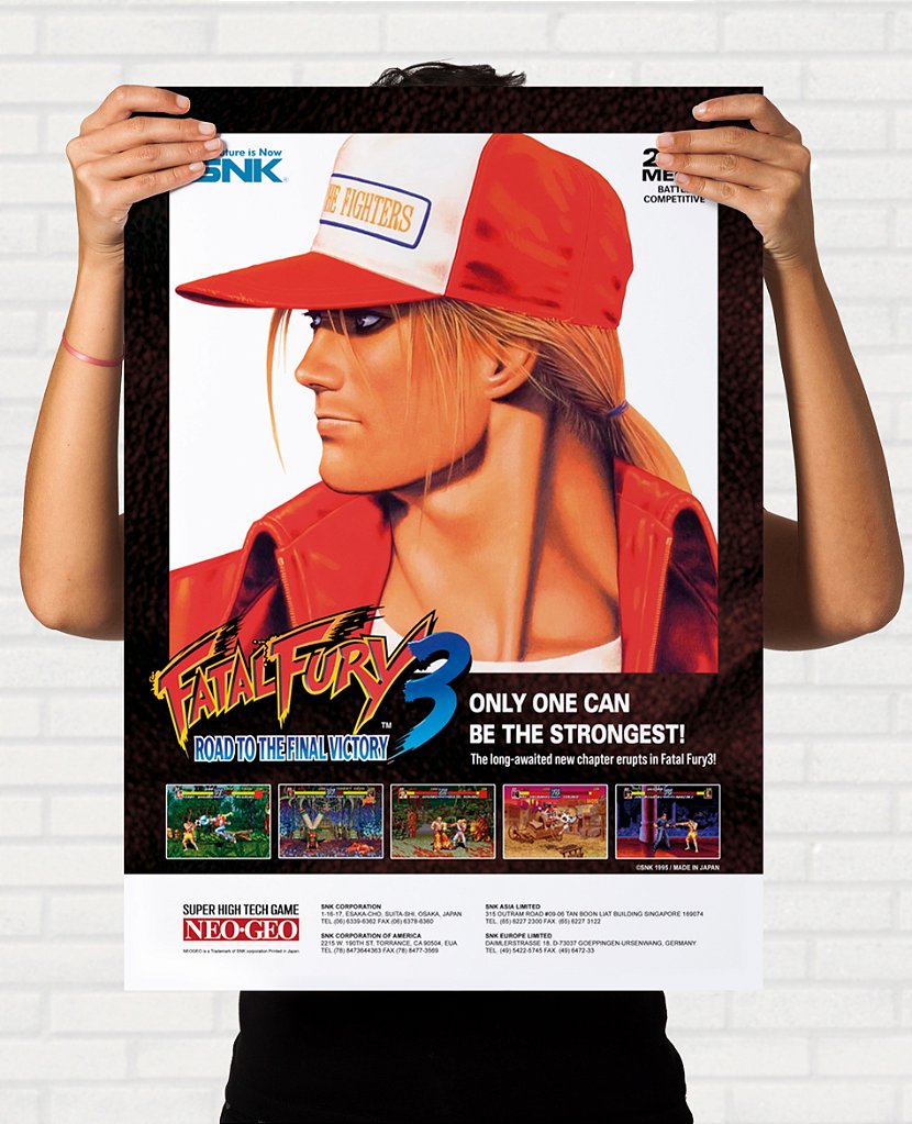Quadro Fatal Fury 3 - Pôster Arcade SNK - Final Frame Quadros