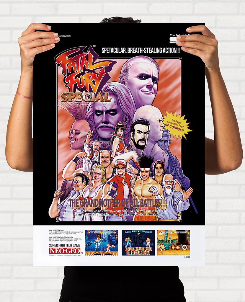 Quadro Fatal Fury Special - Pôster Arcade SNK - Final Frame
