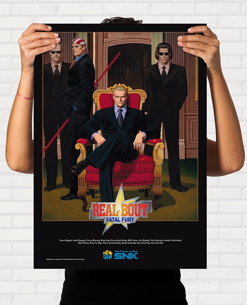 Quadro Real Bout Fatal Fury - Pôster Arcade SNK - Final Frame