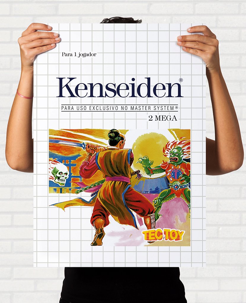 Poster Capa do Kenseiden - Sega Master System TecToy - Final Frame