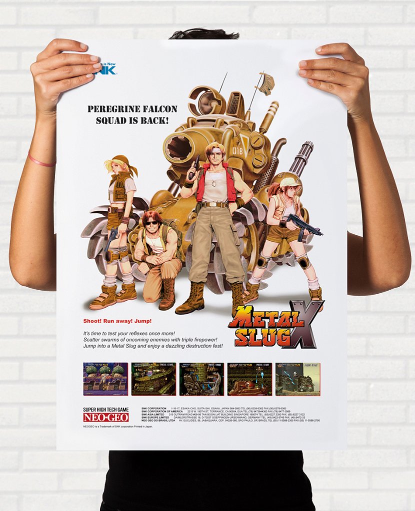 Poster Metal Slug X - Pôster Arcade SNK - Final Frame Pôsteres