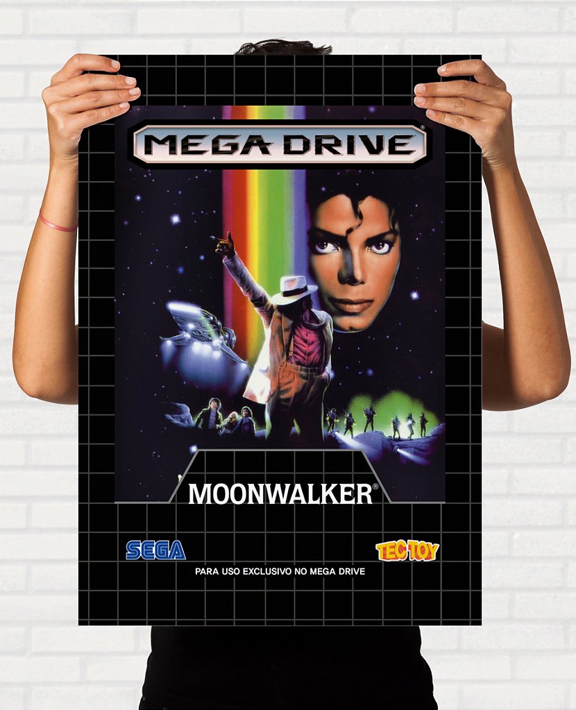 Poster Capa do Moonwalker - Sega Mega Drive TecToy - Final Frame