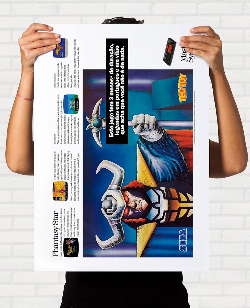 Poster Phantasy Star TecToy - Propaganda Revista - Final Frame