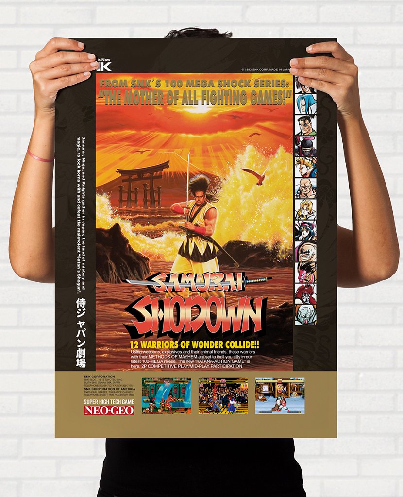 Poster Samurai Shodown - Pôster Arcade SNK - Final Frame Pôsteres