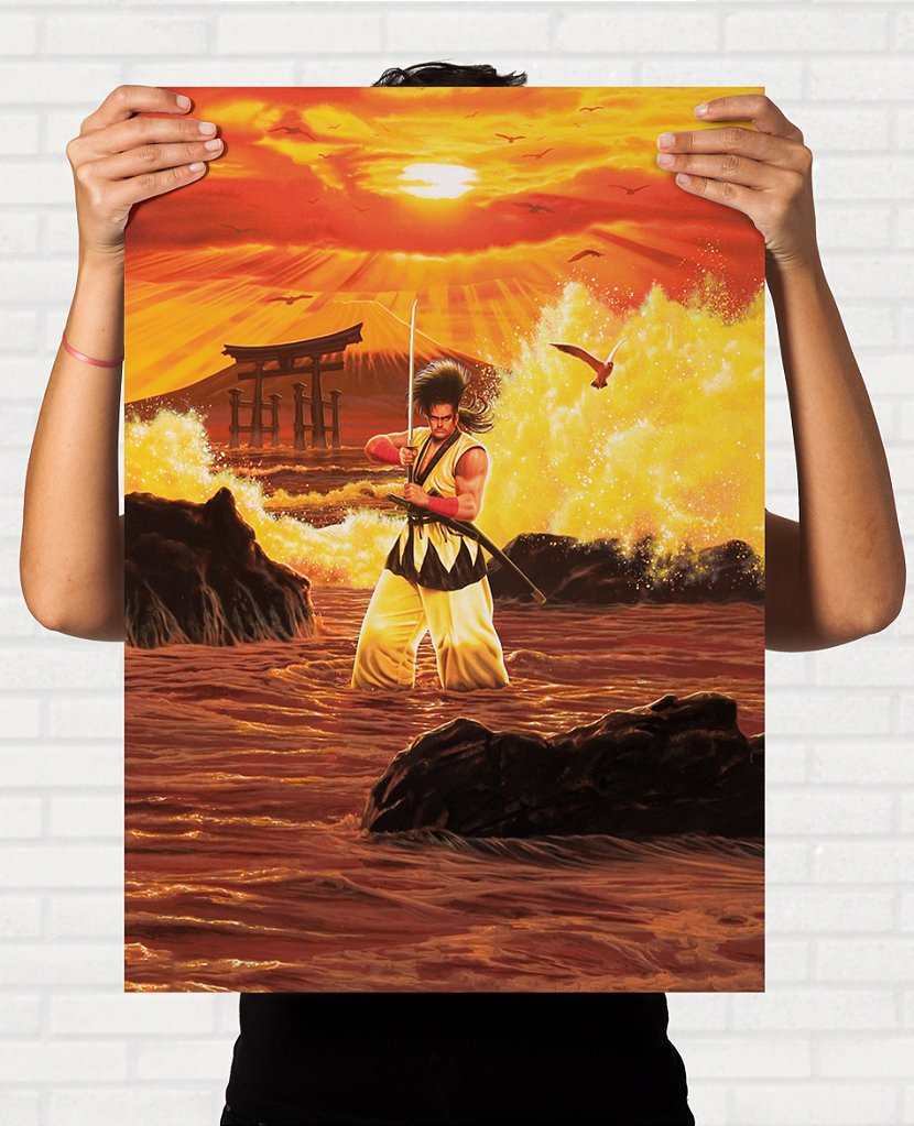 Quadro Samurai Shodown Arte Haohmaru - Pôster Arcade SNK - Final