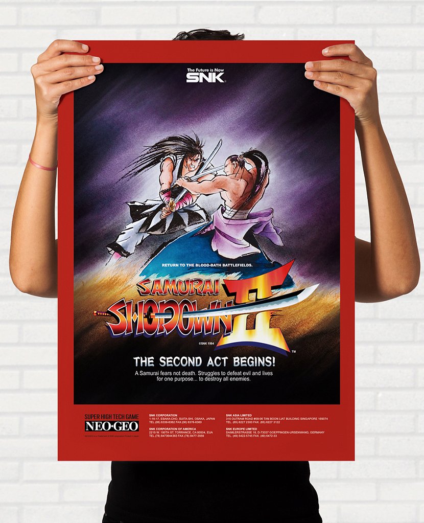 Quadro Samurai Shodown 2 - Pôster Arcade SNK - Final Frame Quadros