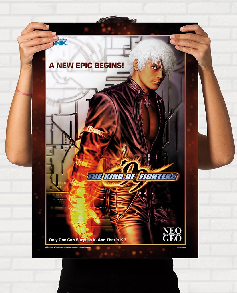 Quadro The King of Fighters 99 - Pôster Arcade SNK - Final Frame