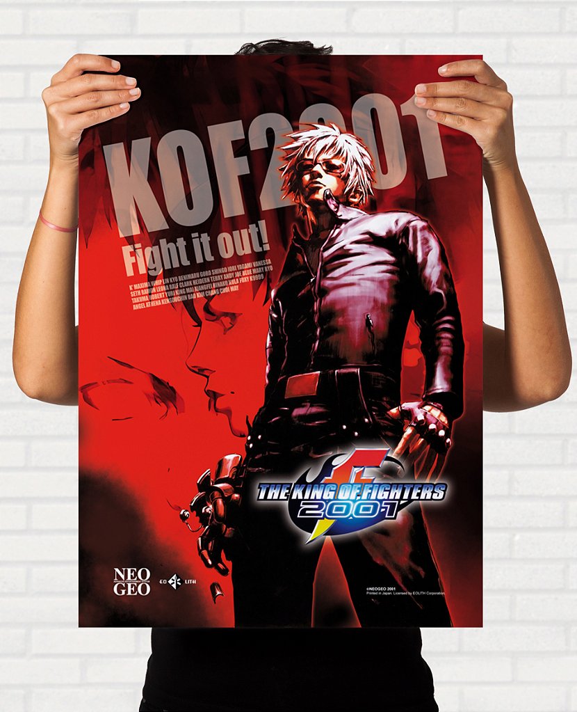 Quadro The King of Fighters 2001 - Pôster Arcade SNK - Final Frame